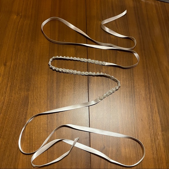 BHLDN (Anthropologie) Amanita Bridal Sash with Pearls and Beads - Picture 8 of 10